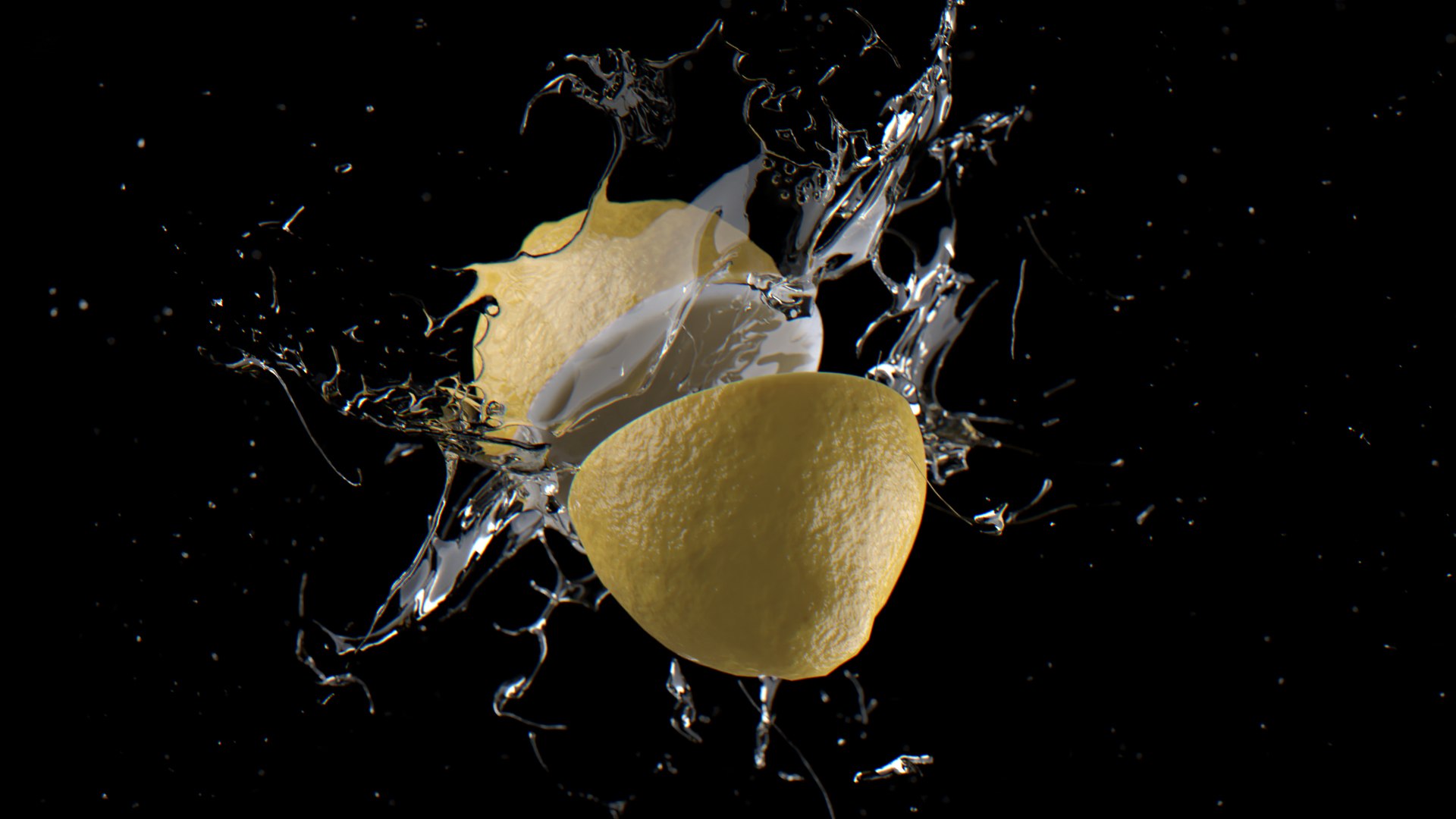 Lemon Splash 3D Model - TurboSquid 2071411
