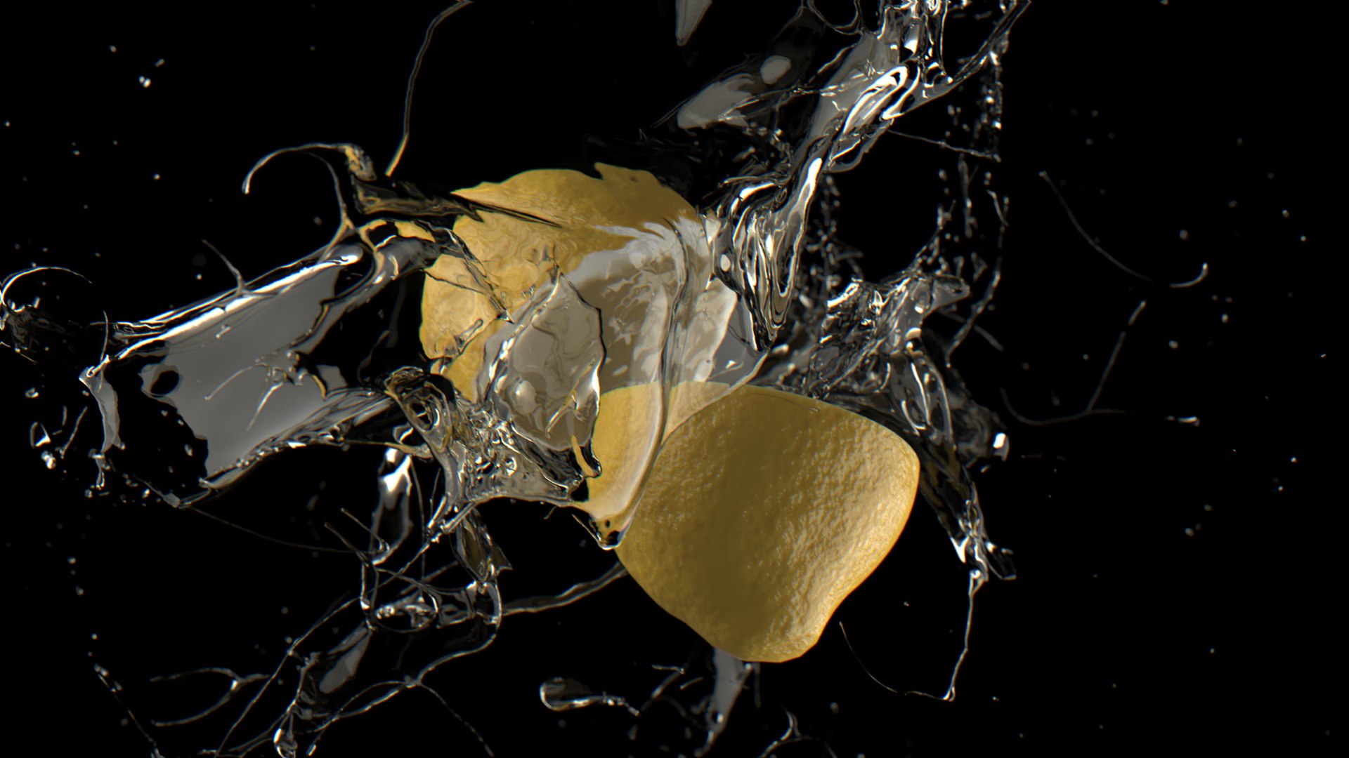 Lemon Splash 3D Model - TurboSquid 2071411
