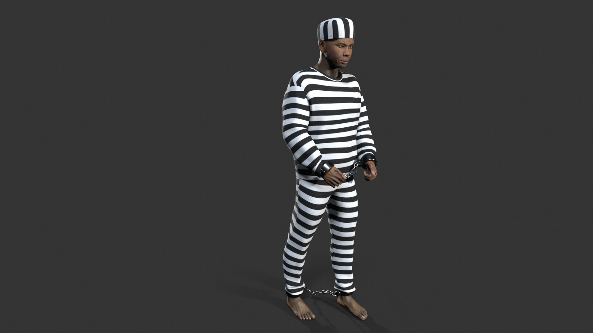 Prisoner Character 3D Model - TurboSquid 2369755