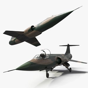 Supersonic Recon Jet Camouflage Edition Rigged for Maya model