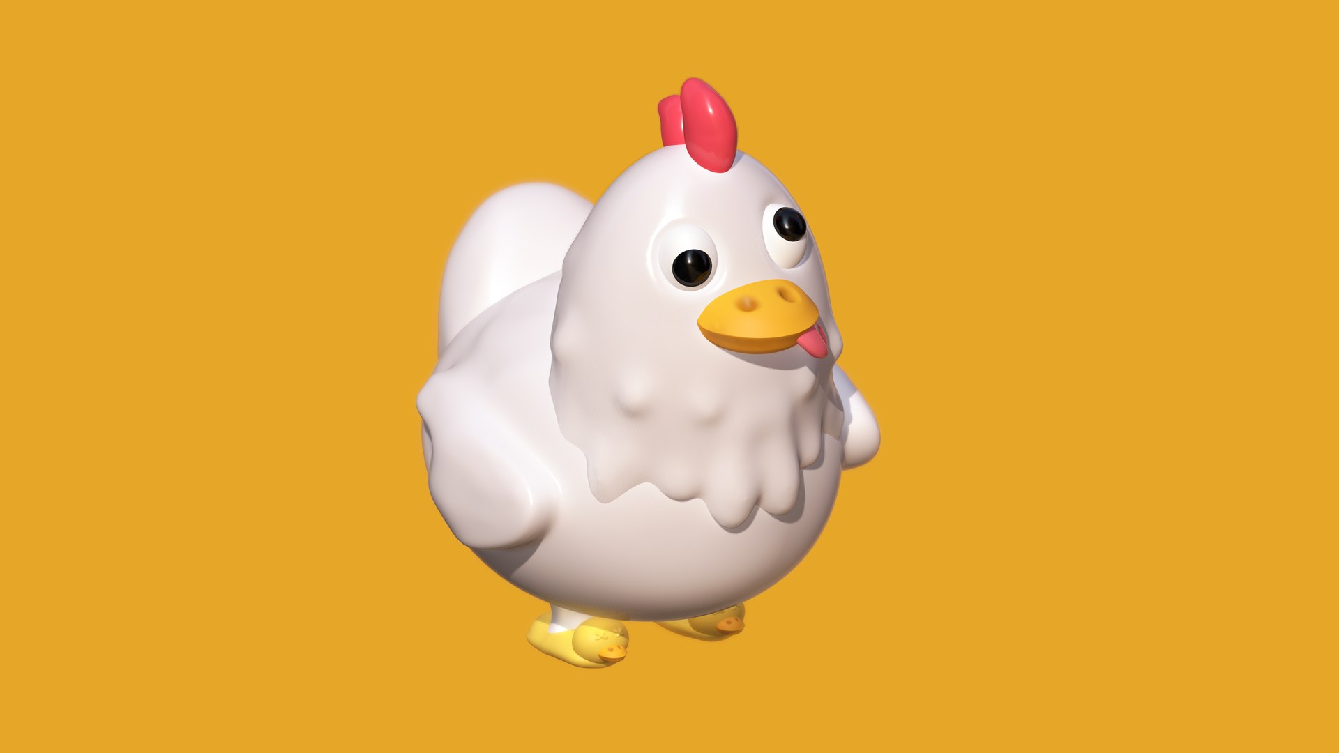 Free 3D Chicken Down - TurboSquid 2053923