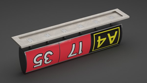 modelo 3d Airfiled Runway Guidance Sign - TurboSquid 2059855