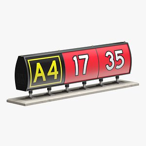 3D Airfiled Runway Guidance Sign