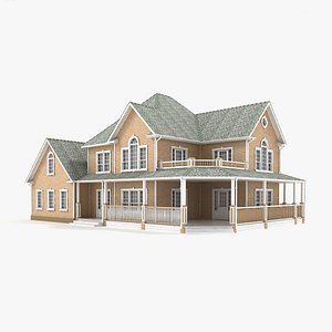two-story cottage 77 3D model