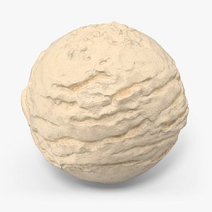 Vanilla Ice Cream Scoop 3D model