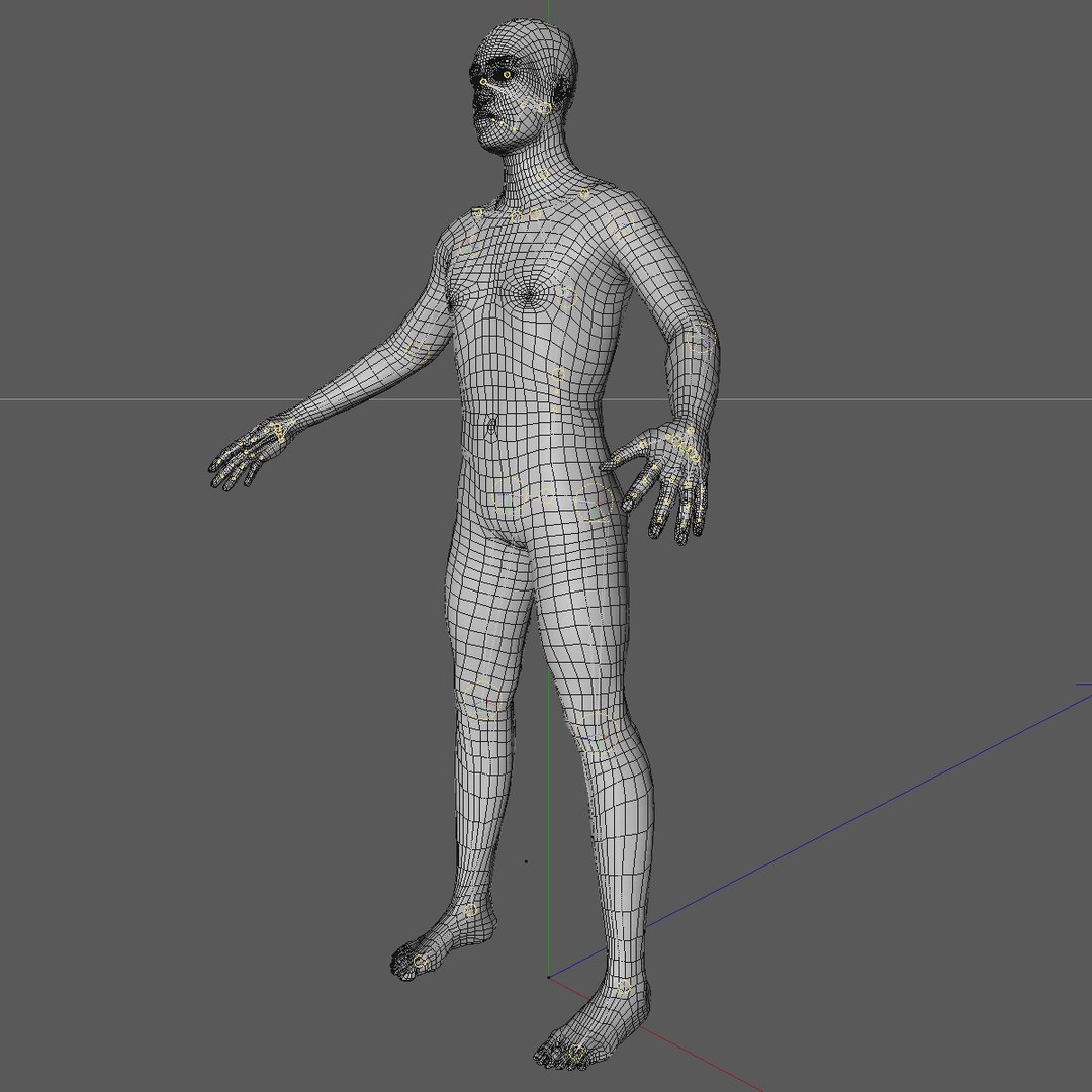 3d realistic base mesh 24