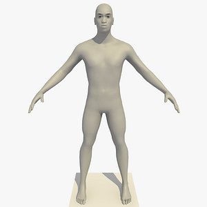 Rigged 24 Year Old African Male Base Mesh