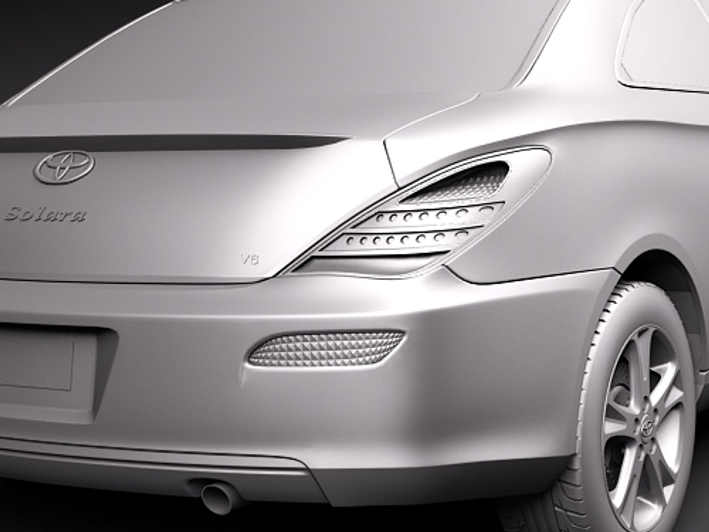 Toyota Camry Solara 2003 3d Model
