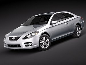 toyota camry solara 2003 3d model
