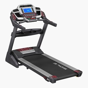Sole F85 Treadmill Rigged 3D Model