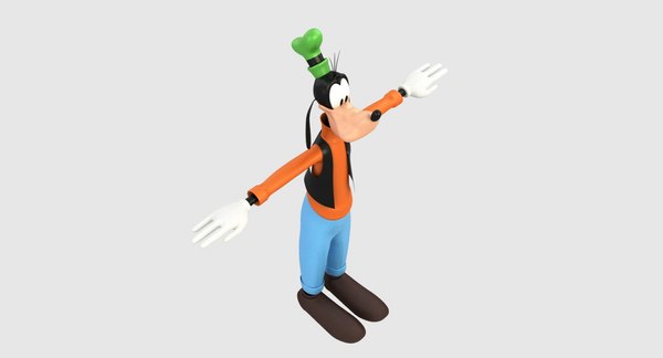 Disneys Goofy Rigged 3d Model