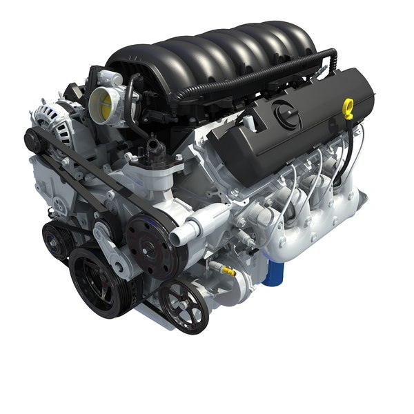 3d 2014 chevrolet silverado v8 engine model