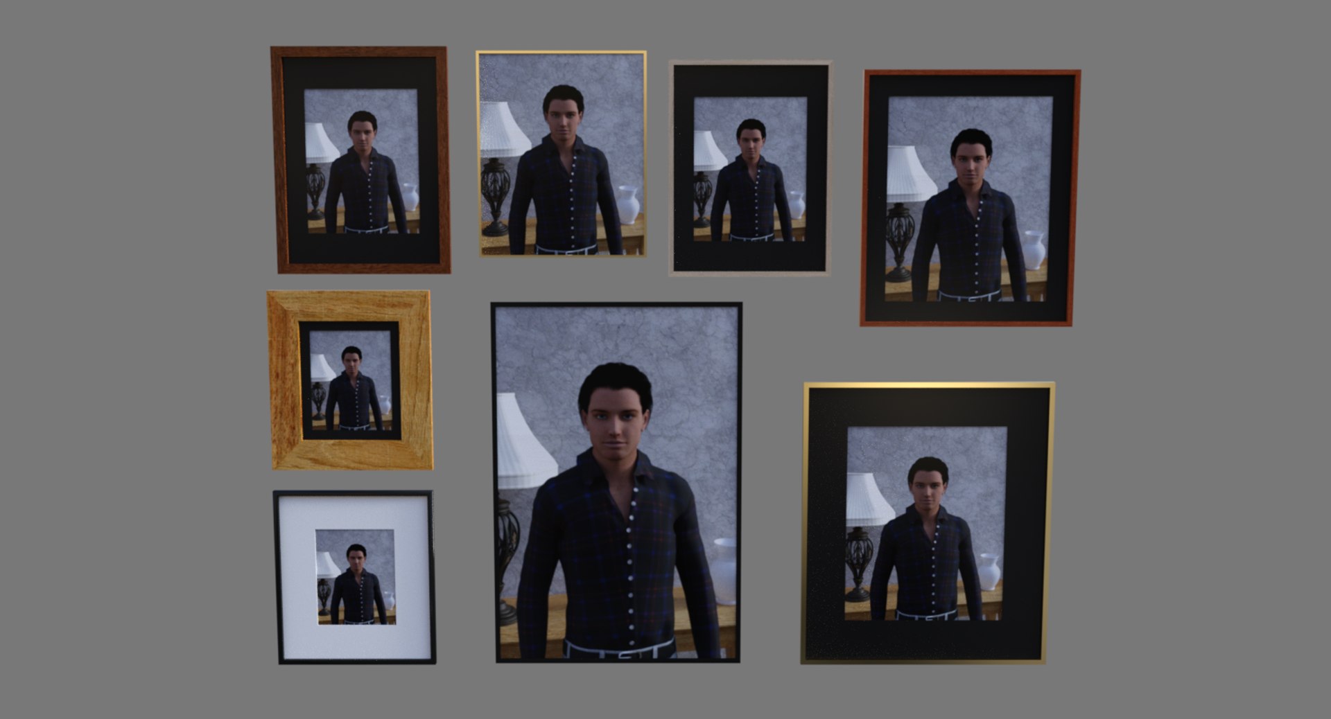 3D Picture Frames Model - TurboSquid 1316385