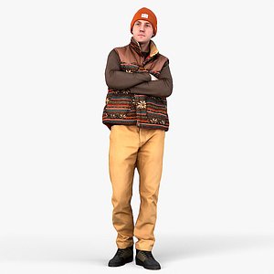 Guy in a Vest with Crossed Arms