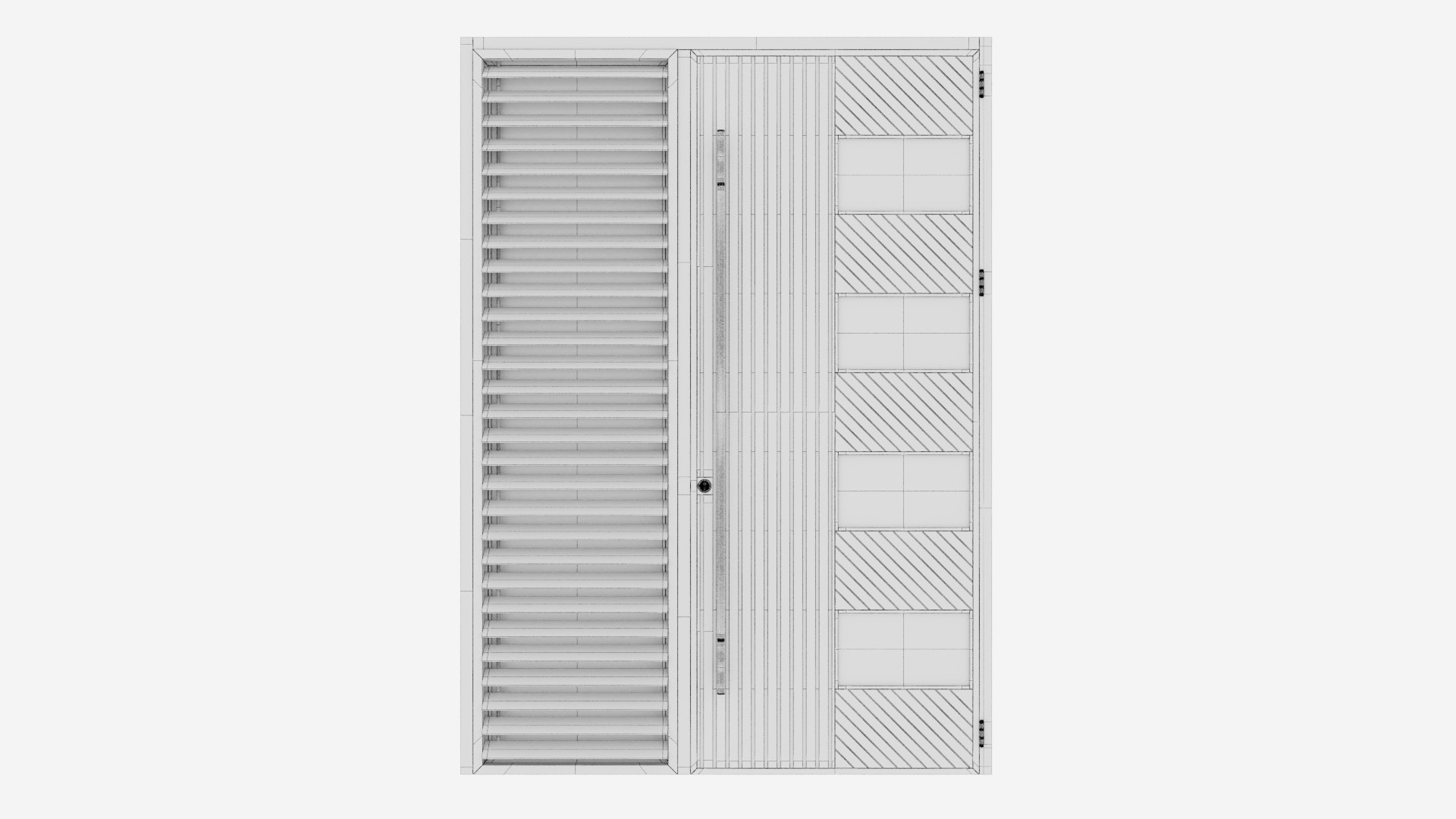 Aluminium Door 264 Model - TurboSquid 2050298