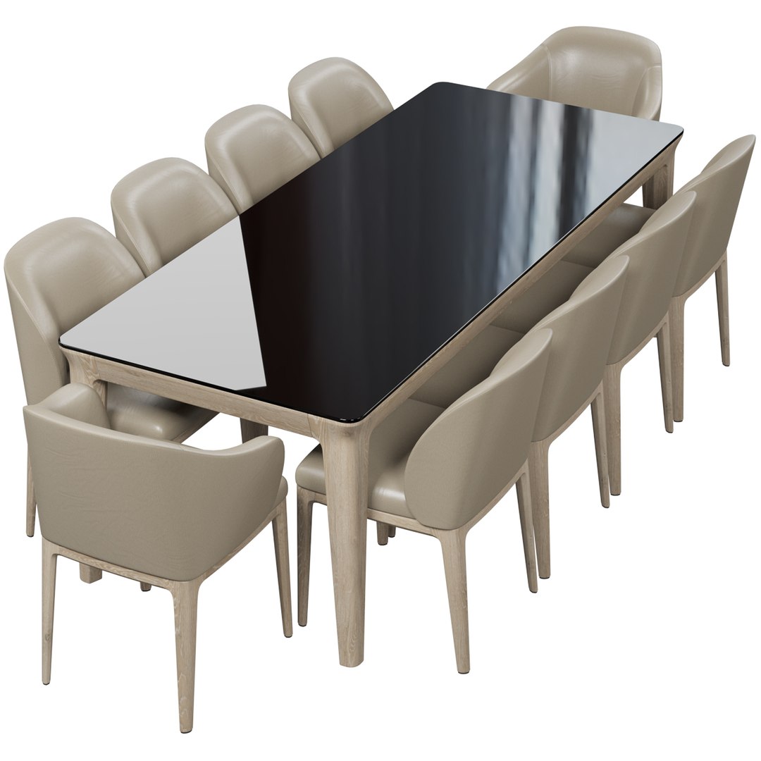 Busnelli Manda Chair Table 3D - TurboSquid 1424895
