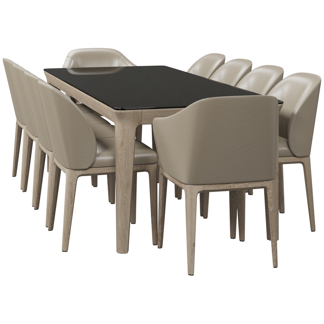 Busnelli Manda Chair Table 3D - TurboSquid 1424895