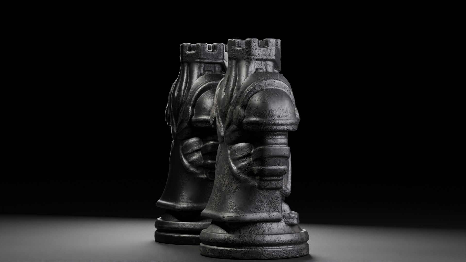 Rook - Realistic Metallic Rook Chess Piece Model - TurboSquid 2304397