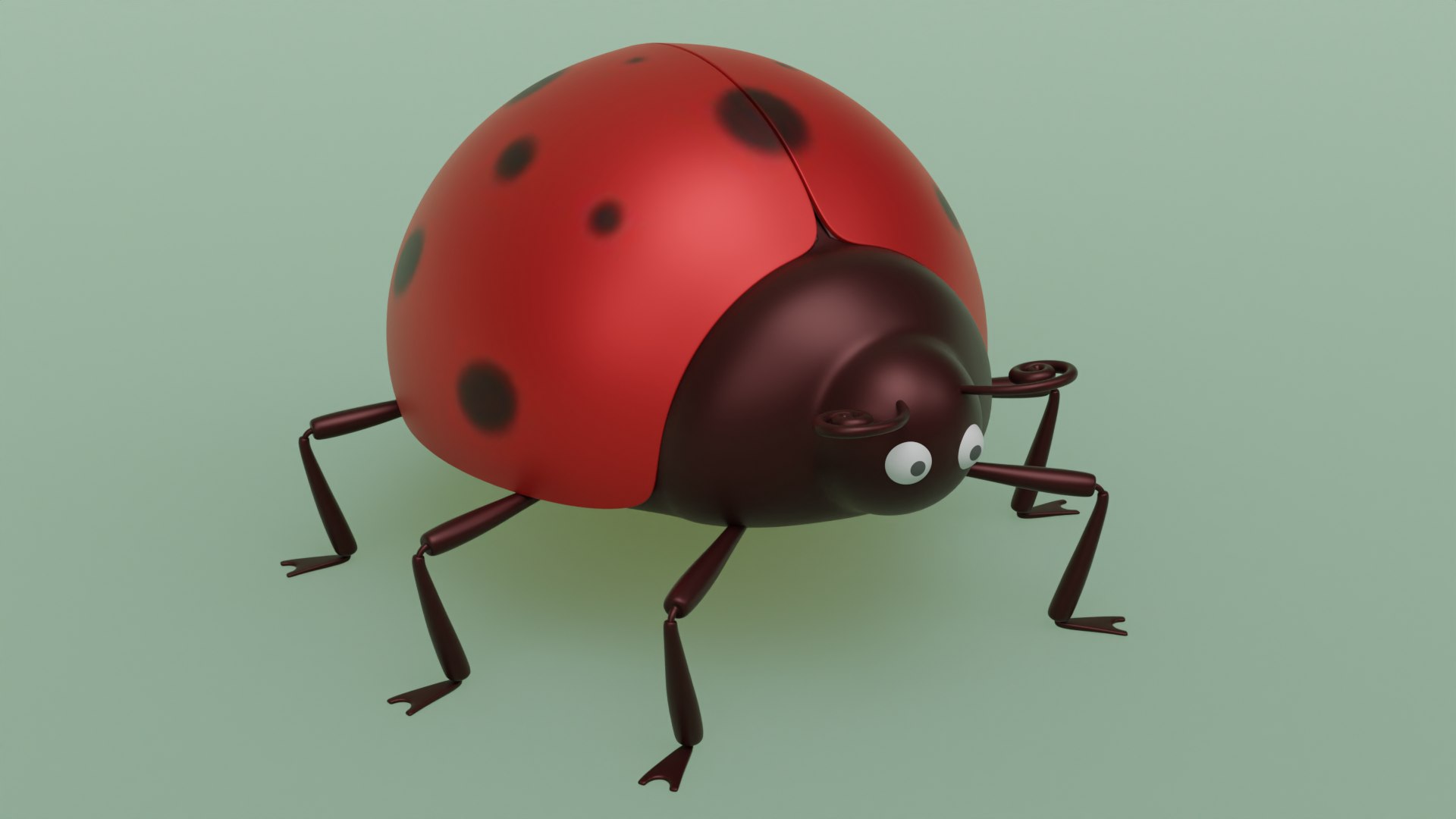 3d Ladybug Rigged Model Turbosquid 2053227