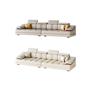 Modern Genuine Leather Sofa