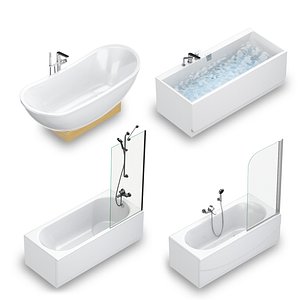 3D villeroy boch bath set model