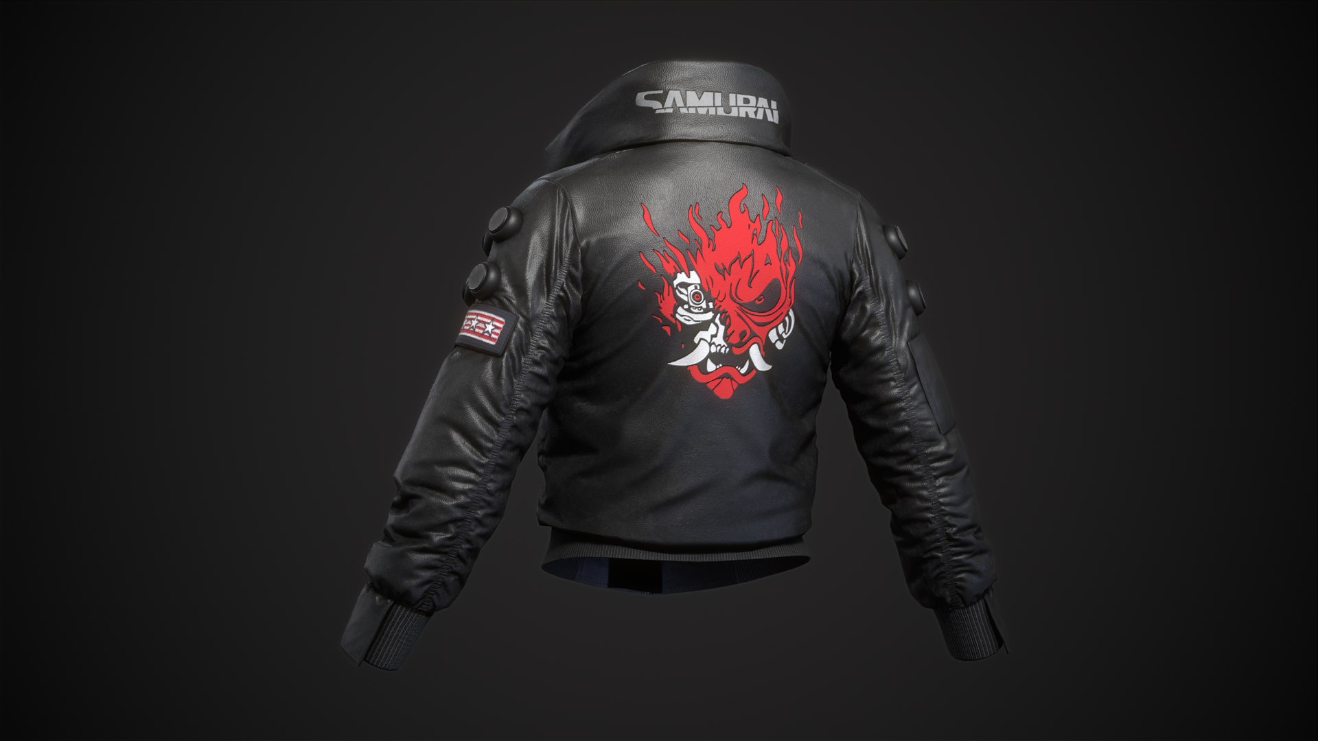 Cyberpunk 2077 Black Jacket  3D https://p.turbosquid.com/ts-thumb/2H/eIfgit/kK/jacket_021/png/1648598479/1920x1080/fit_q87/41f2a1440c49b6e73455ae82b8a54d9a2f5b1fe5/jacket_021.jpg