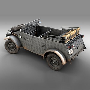 3D VW - Typ 82 - Kubelwagen - PzGrenDiv Grossdeutschland model