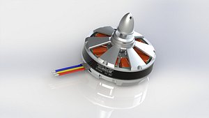 quanium motor 3d model
