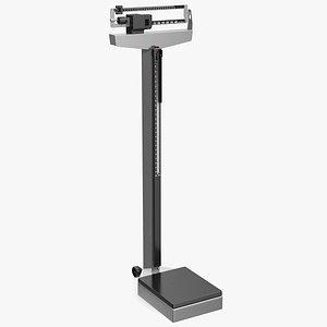 Mechanical Patient Weighing Scale with Height Rod