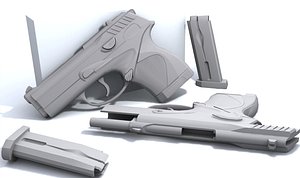 beretta 9000s 3d model