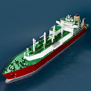 lng carrier tanker mozah 3d max