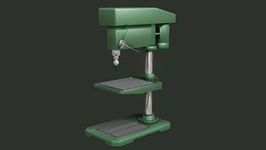 Drilling Machine - Low Poly - Game Ready - PBR 3D