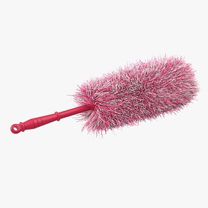 Dust Wiper Pink Fur 3D Model
