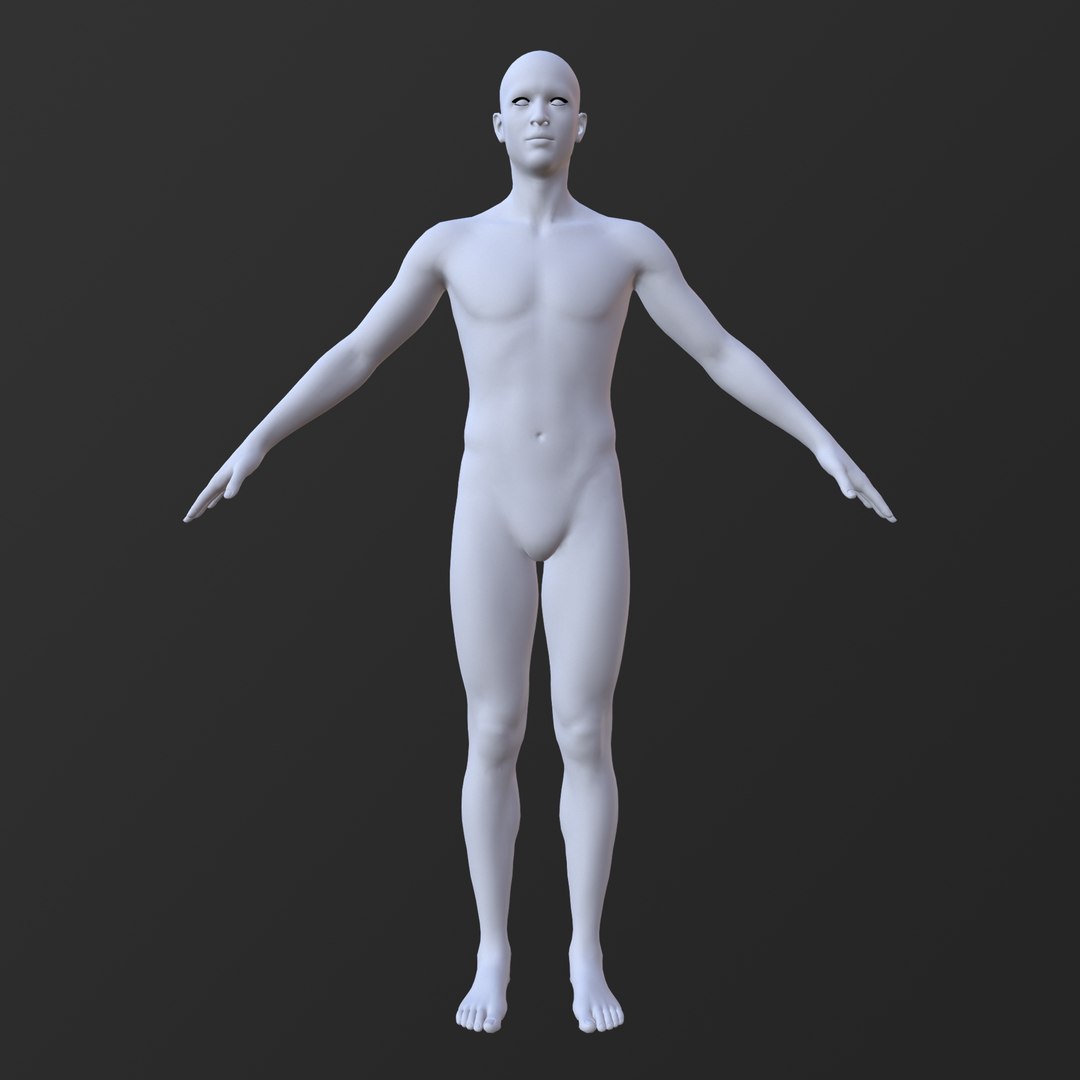 Base mesh 10 male characters 3D model - TurboSquid 1712724