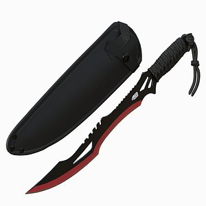 Red Guardian Twin Machete 3D model