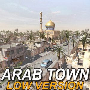 3d arab town street