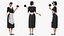 Housemaid Character with Duster Rigged