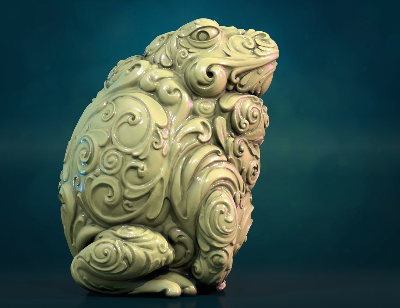 3D Ornate Toad Frog Model - TurboSquid 2242066