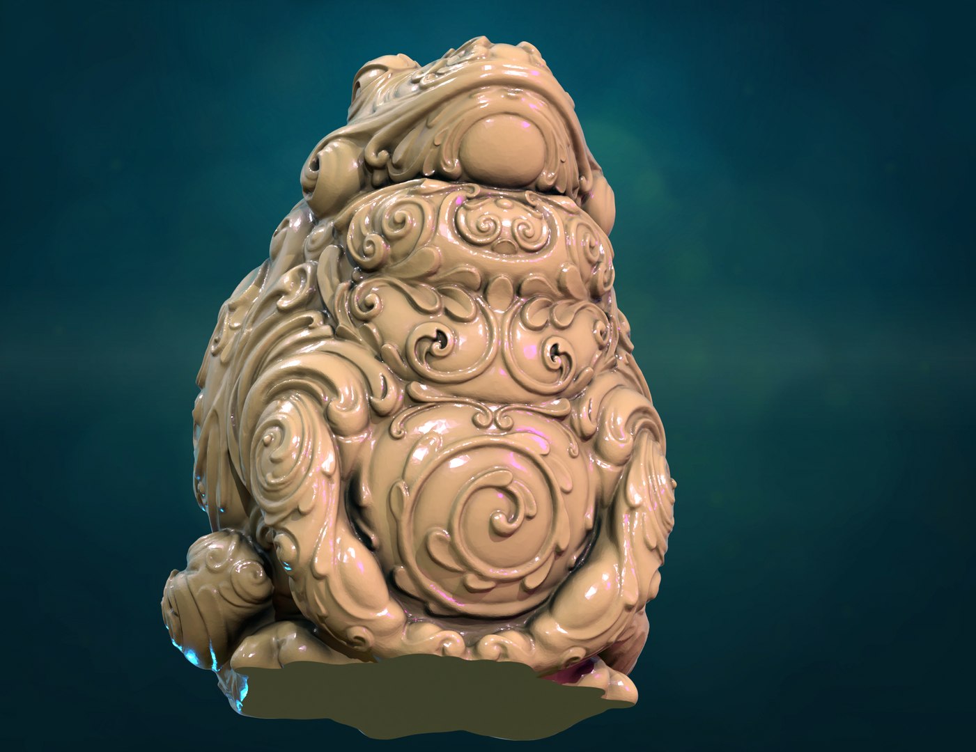 3D Ornate Toad Frog Model - TurboSquid 2242066
