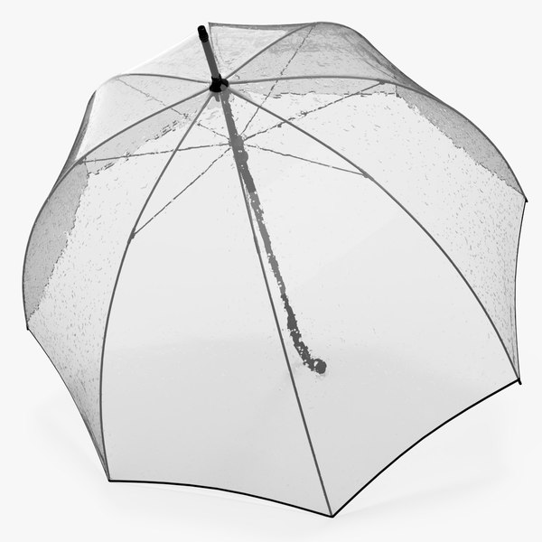 3D Black Furniture Bubble Umbrella with Rain Drops