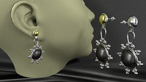 3D earrings