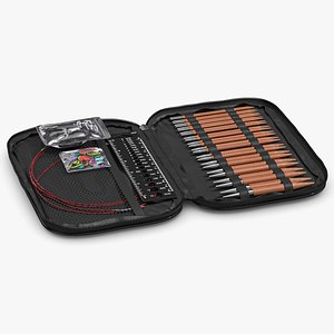 Black Sewing and Knitting Kit model