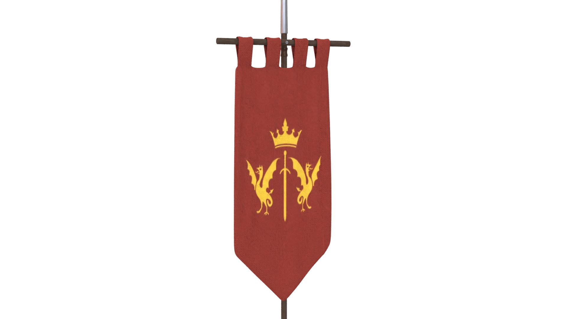 Medieval Flag 3D Model - TurboSquid 2136434