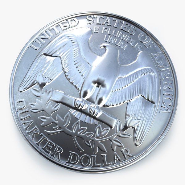 Coin US Quarter HP 3D