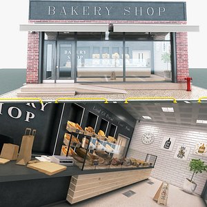3D bakery store