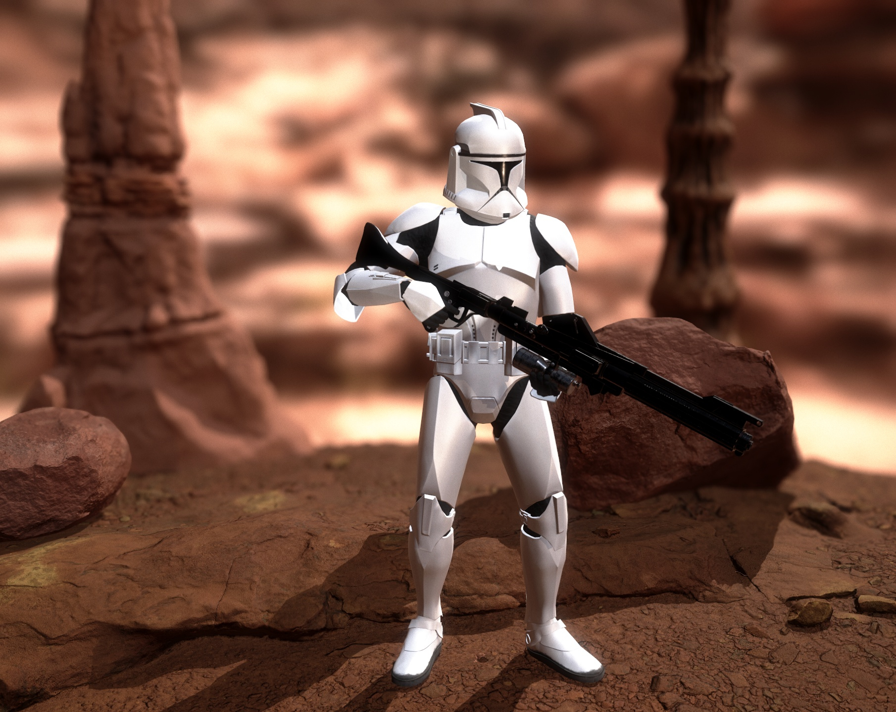 Clone Trooper Rigged 3D Model - TurboSquid 1767215