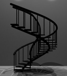 spiral staircase 3ds