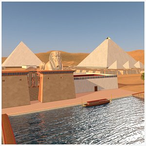Pyramids of Giza 3D model