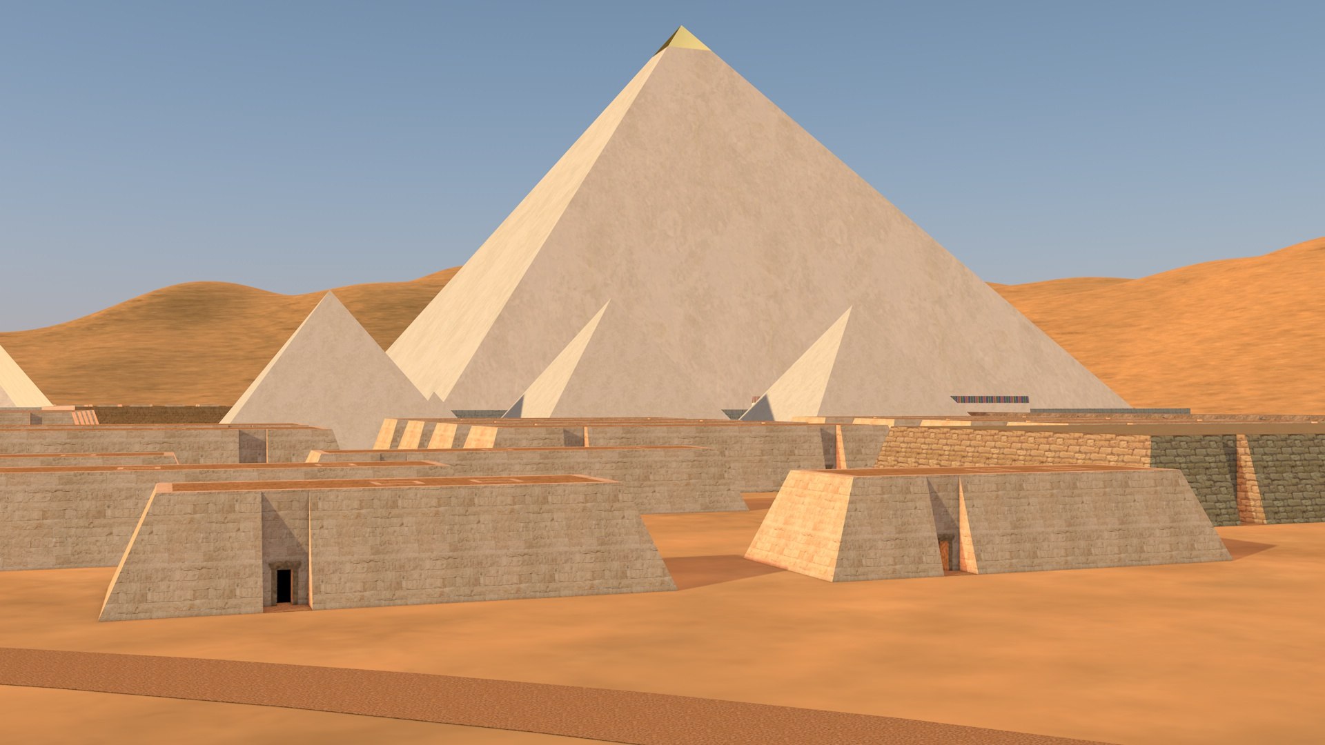 Pyramids Of Giza 3D Model - TurboSquid 1983949