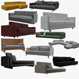 Sofa for interior collection 001 3D model